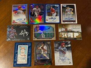 St. Louis Cardinals Rookie Auto Lot of 10 (Topps/Bowman)