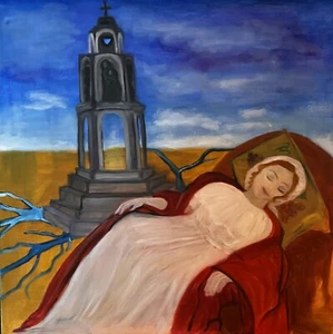 Eleonora's Dream Original Art Painting Oil on Canvas Beata Ulikowska Signed - Picture 1 of 4