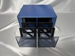 Estuche para unidad de almacenamiento TEAC MiniDisc con capacidad para 32 MDs telescópico apilable usado Japón - Imagen 1 de 10