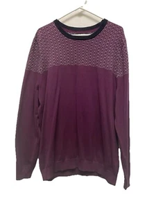 Burton Menswear London Great Britain Style Purple Pullover Sweater Thin XL NWT - Picture 1 of 9