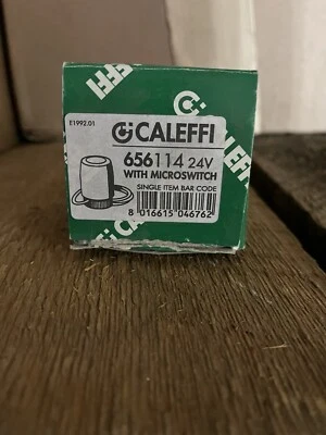 Caleffi 656114 Thermo-Electric 24 Volt Actuator and Auxiliary Micro Switch