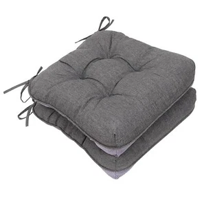 Indoor Chair Cushions 2 Pack Tufted Memory Foam Dining Room Chair Pads with T... - Picture 1 of 8