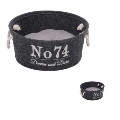 EUROPET-BERNINA D&D FELT VAT M / Katzenbett Hundebett Tierbett, Bett mit Kissen 673-441589