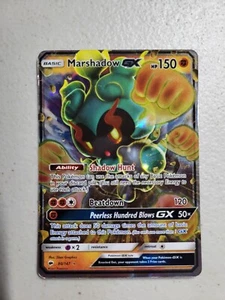 Marshadow GX Burning Shadows 80/147 Holo Ultra Rare LP Free Shipping - Picture 1 of 2