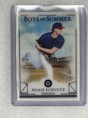 2024 Panini Boys of Summer Noah Schultz Blue Parallel 90/99 #47 White Sox - Image 1 of 4