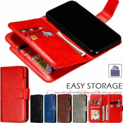 For Samsung S21 Plus S20 FE S10 S9 S8 Note20 Wallet Card Slot Leather Case Cover - Image 1 of 4