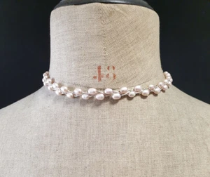 vintage gemstone jewel necklace NACRE - Picture 1 of 2