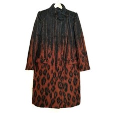 Auth SalvatoreFerragamo - Black Brown Women's Coat