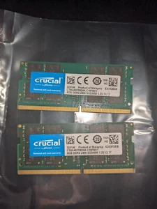 Crucial 16GB (2x8GB) DDR4-2400 SODIMM Laptop Memory CT8G4SFD824A.C16FBD1 - Picture 1 of 2