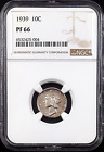 1939 Proof Mercury Dime certified PF 66 by NGC!