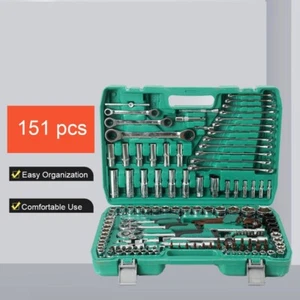 Juego de herramientas de extensión de llave de trinquete de doble propósito 151 piezas EE. UU. - Imagen 1 de 12
