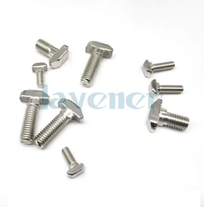 Tornillos de perno en T con cabeza de acero al carbono M5 M6 M8 para extrusión de aluminio ranura en T - Imagen 1 de 13