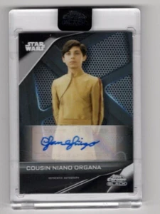 Ian Inigo - 2023 TOPPS Chrom schwarz STAR WARS - Cousin Niano Organa - Autogramm - Bild 1 von 2