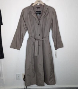London Fog Trench Coat 3M Thinsulate Liner size 16 Reg Tempo Europa VTG Raincoat - Picture 1 of 9