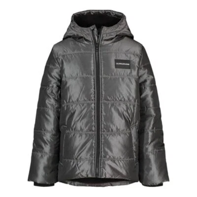 Chaqueta Calvin Klein Eclipse Bubble para Niños, Gris Oscuro, 14-16 Nueva con Etiquetas Foto 1 de 4