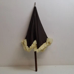 Vintage Owen Owen Rüschenschirm Rüschenschirm Nylon Prissy Lady Sissy Brolly - Bild 1 von 7