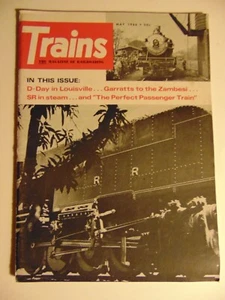 Trains The Magazine Of Railroading MAY 1966~The Perfect Passenger Train - Picture 1 of 1