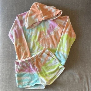 More Than Magic Girls Tie Dye Hoodie and Shorts Set - Picture 1 of 12