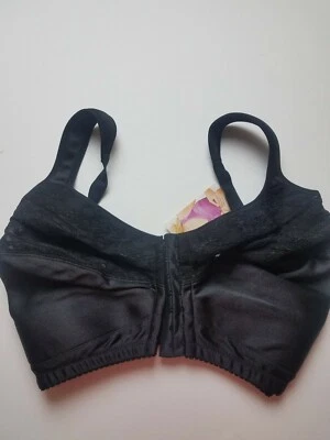 Sujetador de nailon Comfort Choice talla grande Easy Enhancer negro talla grande 54B, nuevo con etiquetas D151 Foto 1 de 4