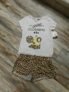 DESPICABLE ME MINIONS 2 PIECE PAJAMA PJ SIZE LARGE NEW - Picture 1 of 7