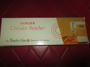 Vintage SINGER Touch & Sew Machine CIRCULAR STITCHER ATTACHMENTS - 1970's - Picture 1 of 4
