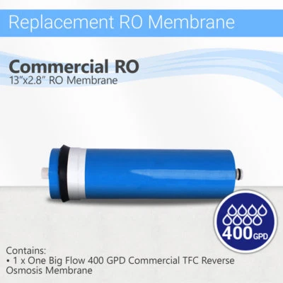 Reverse Osmosis Big Flow Commercial RO Membrane 3013- 400 GPD  - Image 1 of 3