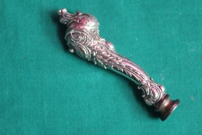 L68- ANTICO SIGILLO INGHILTERRA ARGENTO- CERALACCA TIMBRO CARTA MONETA STERLING - Immagine 1 di 4