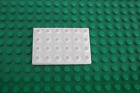 Duplo White 4 X 6 Pegs Baseplate Base Plate Floor Thin 4x6