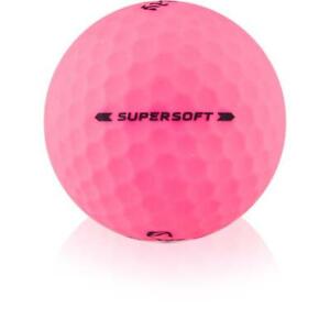 24 Callaway Supersoft Matte Pink Near Mint AAAA Used Golf Balls