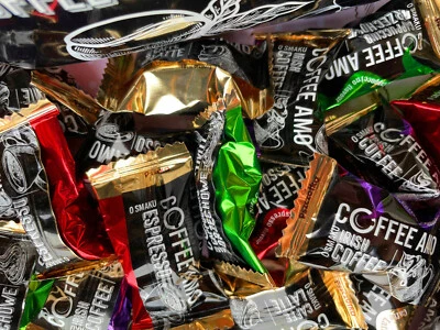 COFFEE AMO Cappuccino Latte Espresso Flavor Candies Party Sweets - Image 1 of 4