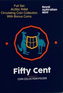 💥Full Set Album AU50c RAM Circulating Coin Collection Circulated+ Bonus Coin💥 - Picture 1 of 6