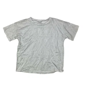 Harper Canyon Short Sleeve Tee White & Silver Hologram Metallic Extra Large NWT - Picture 1 of 4