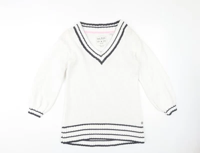 Jack Wills Women's White Pullover Jumper Size 6 - Image 1 of 4