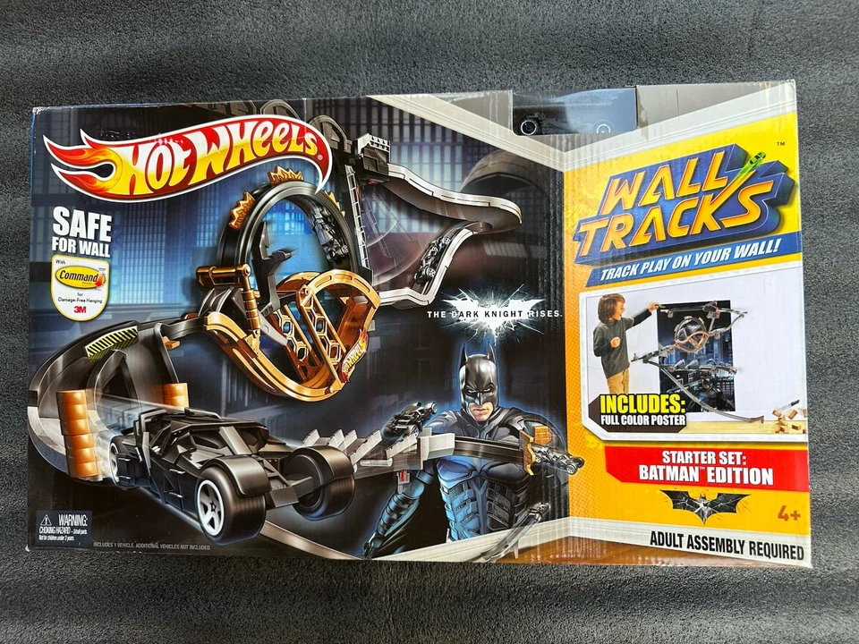 Hot Wheels Wall Tracks Dark Knight Rises Starter Set, ¡sellado! Foto 1 de 4