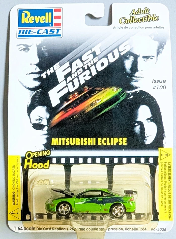 Revell Fast & Furious Mitsubishi Eclipse выпуск #100 зеленый - Изображение 1 из 1