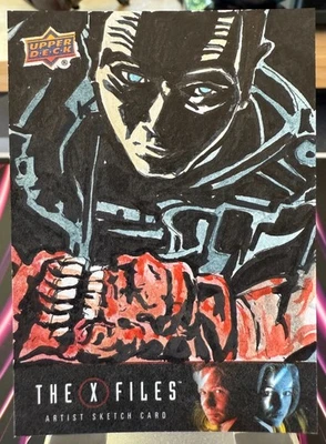 2018 Upper Deck X-Files Mulder Corpse Sketch 1/1 [y0571] - Image 1 of 2