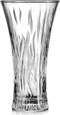 Vase 12" Flower Vases, Crystal Clear Glass Vases for Flowers, Tall Crystal Vase, - Image 1 of 4