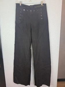 Vintage Naval Clothing Factory Pants Mens 32 Wool Sailor Button Fly 40s Navy - Picture 1 of 16