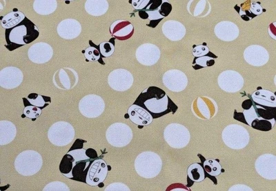Tela Oxford Panda Kopanda Kokka 110x100cm Kawaii Foto 1 de 4