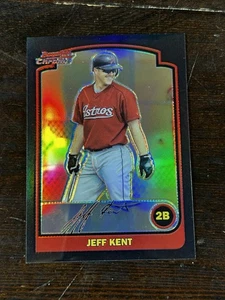 2003 Bowman Chrome #115 Jeff Kent Refractor Houston Astros - Picture 1 of 2