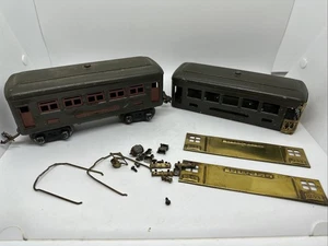 LIONEL 253 LOCOMOTIVE 607 PULLMAN 608 OBSERVATION CAR 0 GAUGE PARTS OR REPAIR - Picture 1 of 13