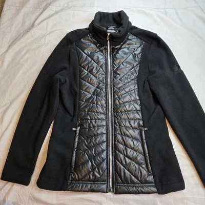 Chaqueta de invierno ZeroXPosur negra acolchada para mujer pequeña senderismo, sendero, cremallera completa  Foto 1 de 4