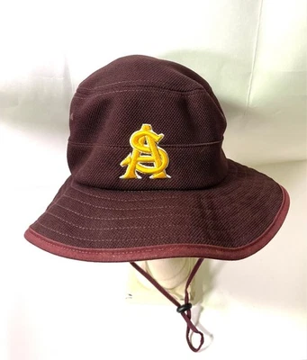 ZEPHYR ASU AZ Arizona State University Sun Devil Mesh Bucket Hat Adjustable VTG - Image 1 of 4