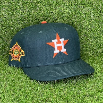 HOUSTON ASTROS 1986 THE ASTRODOME SIDE PATCH GREEN ORANGE 59FIFTY NEW ERA FITTED - Image 1 of 4
