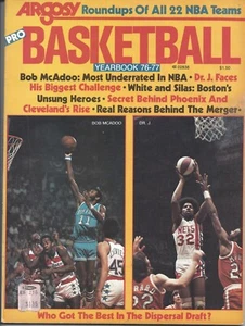 1976 Basketball Yearbook magazine Dr J Julius Erving Nets Bob McAdoo Buffalo VG - Picture 1 of 1