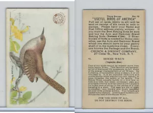 J7, Church & Dwight, Useful Birds America 3rd Ser., 1922, #10 House Wren - Picture 1 of 1