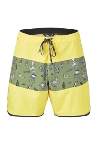 Herren Schwimmbrettshorts Bild Andy Heritage 17 Zoll Surfen schnell trocknen gelb - Bild 1 von 6