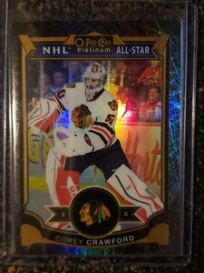 2015-16 OPC Platinum BLACK ICE COREY CRAWFORD! #3 85/99 Chicago Blackhawks RARE! - Picture 1 of 2