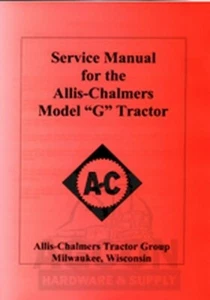 Tienda de servicio de tractores Allis Chalmers modelo G reparación manual aire acondicionado - Imagen 1 de 1
