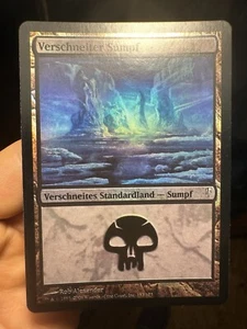 German Foil • Snow-Covered Swamp • Coldsnap • NM Minus • Mtg (676) - Picture 1 of 11